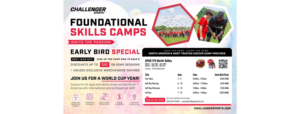 Summer Soccer Camps at North Valley